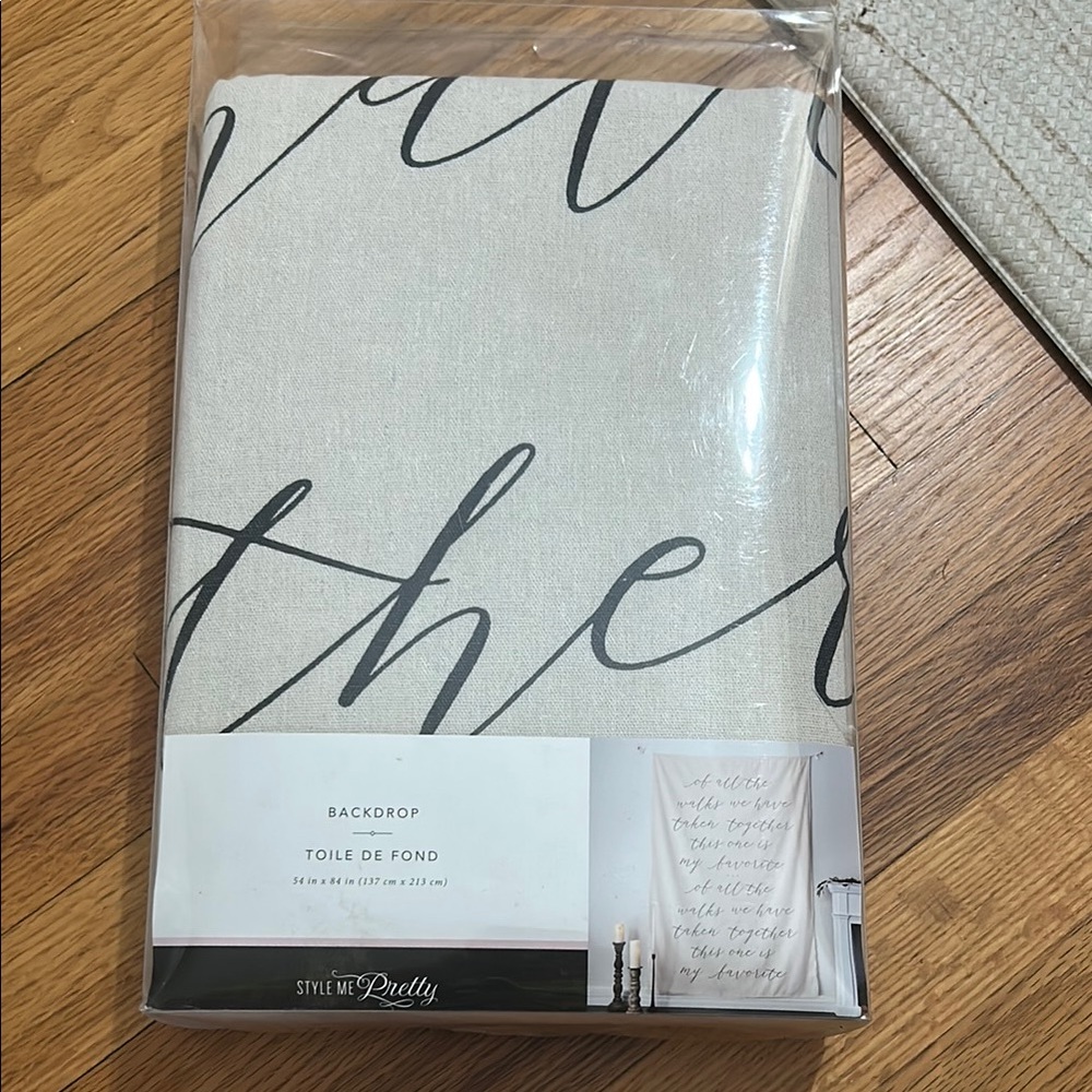 Style Me Pretty Backdrop with Script Design